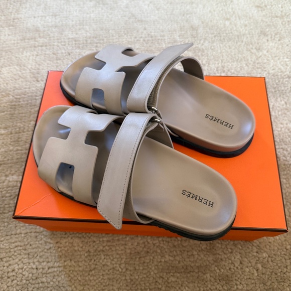 Hermes Shoes - Hermes Chypre Sandal (Mastic color)